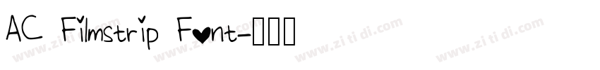 AC Filmstrip Font字体转换